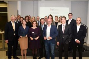 Gruppenfoto mit den Gewinnern, Teilnehmern und Gästen des Medienpreis Mittelstand NRW 2019